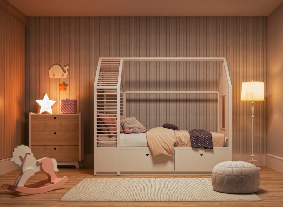 Cute child's bedroom design