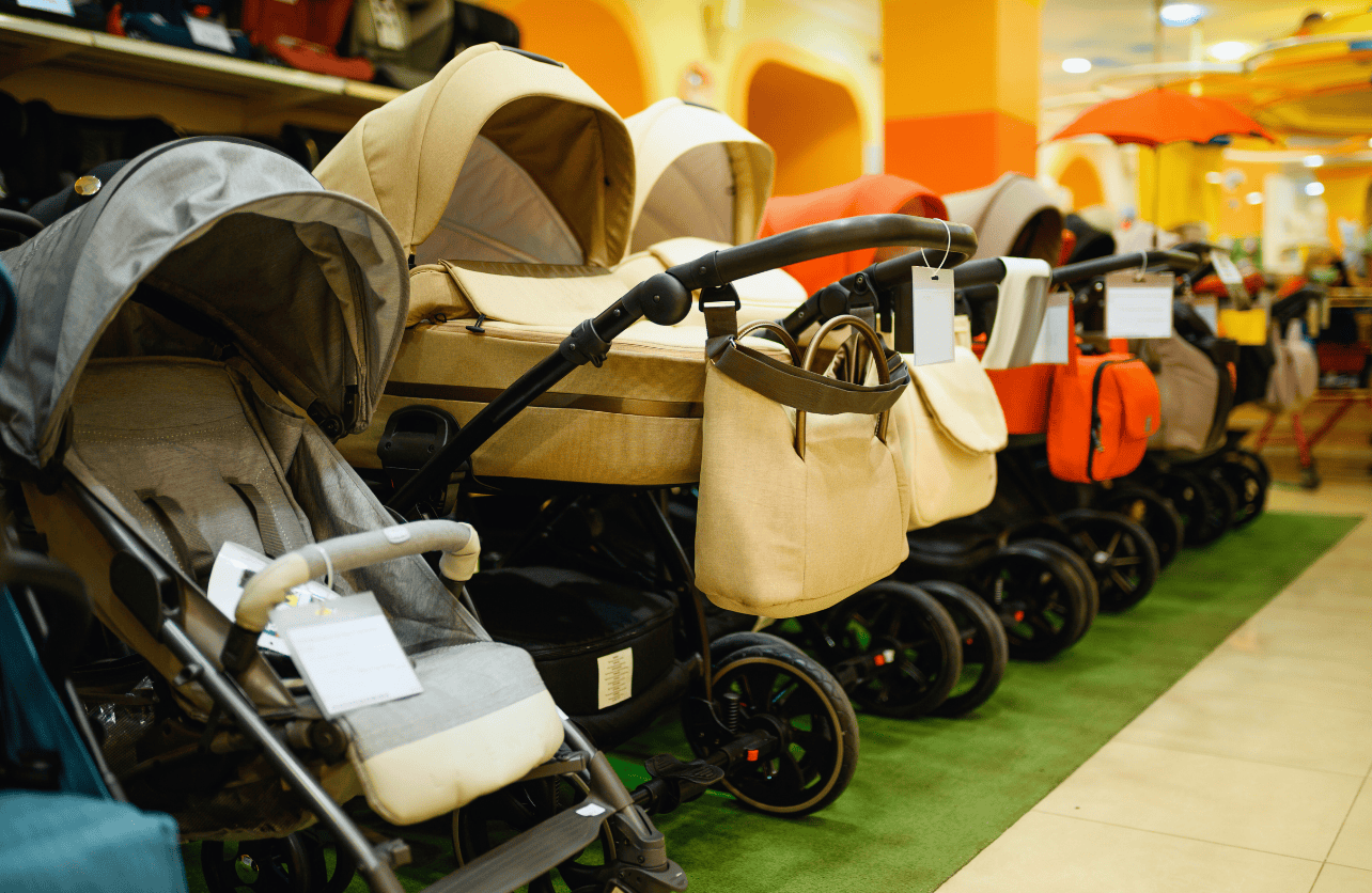 when can baby sit in stroller